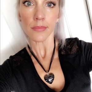 Black Heart Necklace